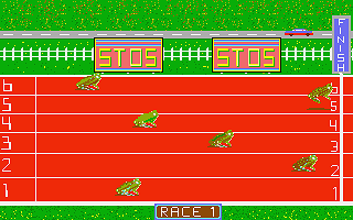 Frog Race atari screenshot